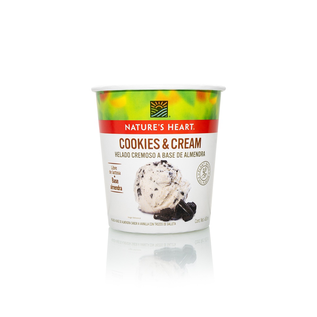 Envase Para Congelado 1/2 Litro - Nature's Hearts Cookies And Cream