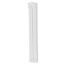 Paper straw white wrapped - 0.23&quot; x 7.75&quot;